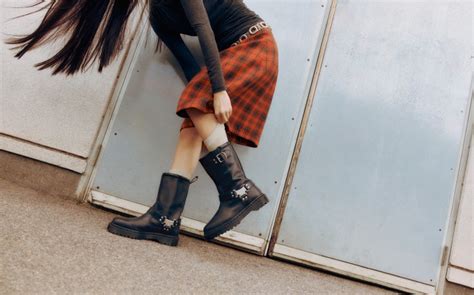 miu miu moto boots dupe|New Dr. Martens Anistone Boots .